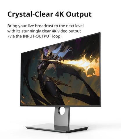 Ulanzi DD02 For Live Streaming Tool Video Mixer Video Switcher 4 CH HDMI Streaming 4K HD Screen For YUY2 MJPEG Capture Format