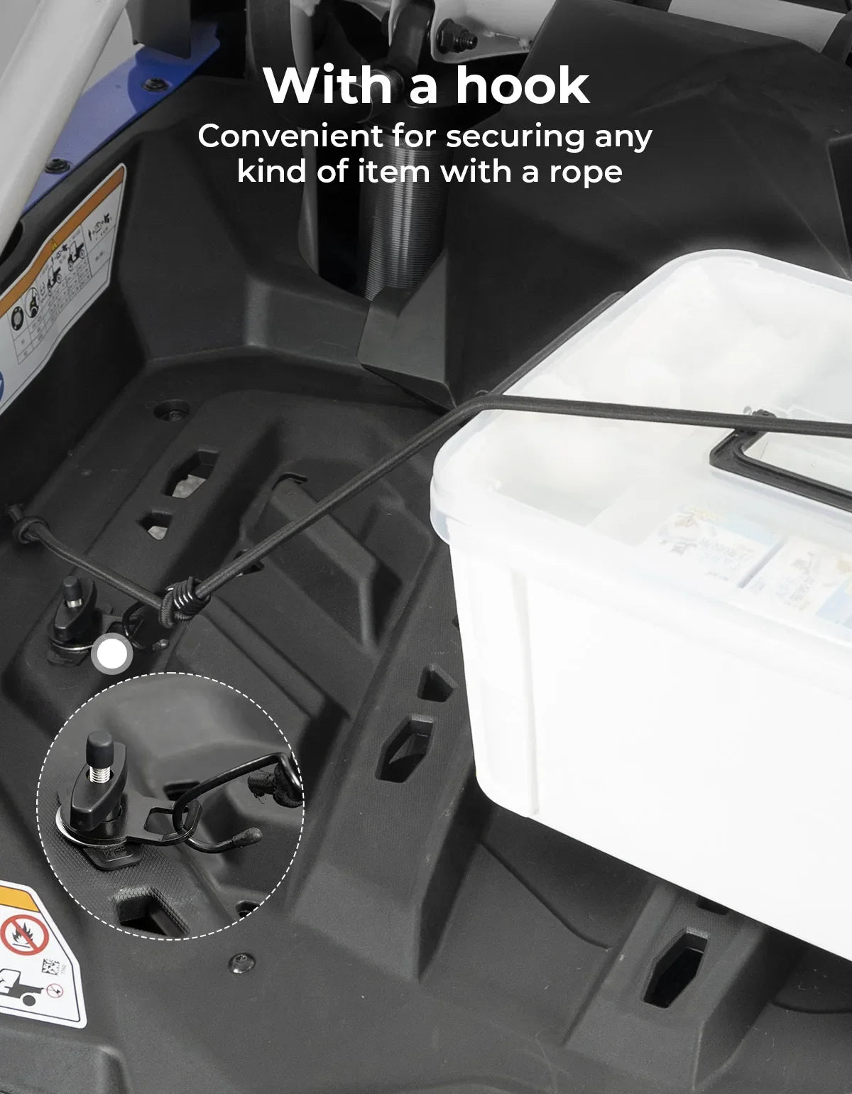 Expandable Anchor LinQ Mount Tie Down Anchors Cargo Bed Tie Down Tab Kit for Can-Am Maverick Defender for Sea-Doo 1PCS