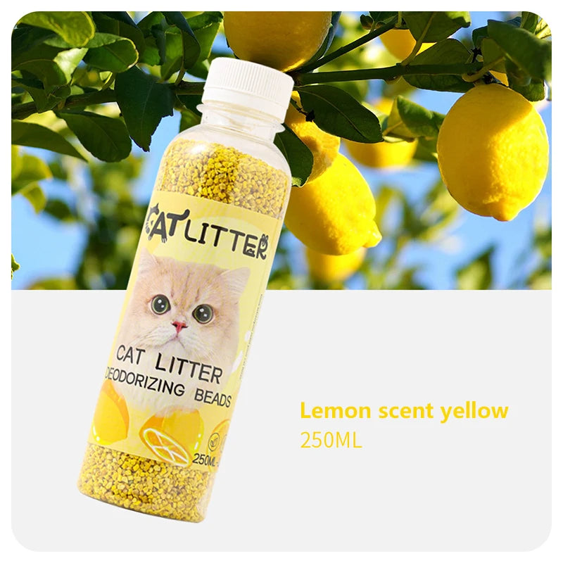 A bottle of cat litter deodorizing beads - make your home smell comfortable remove odors and deodorizers