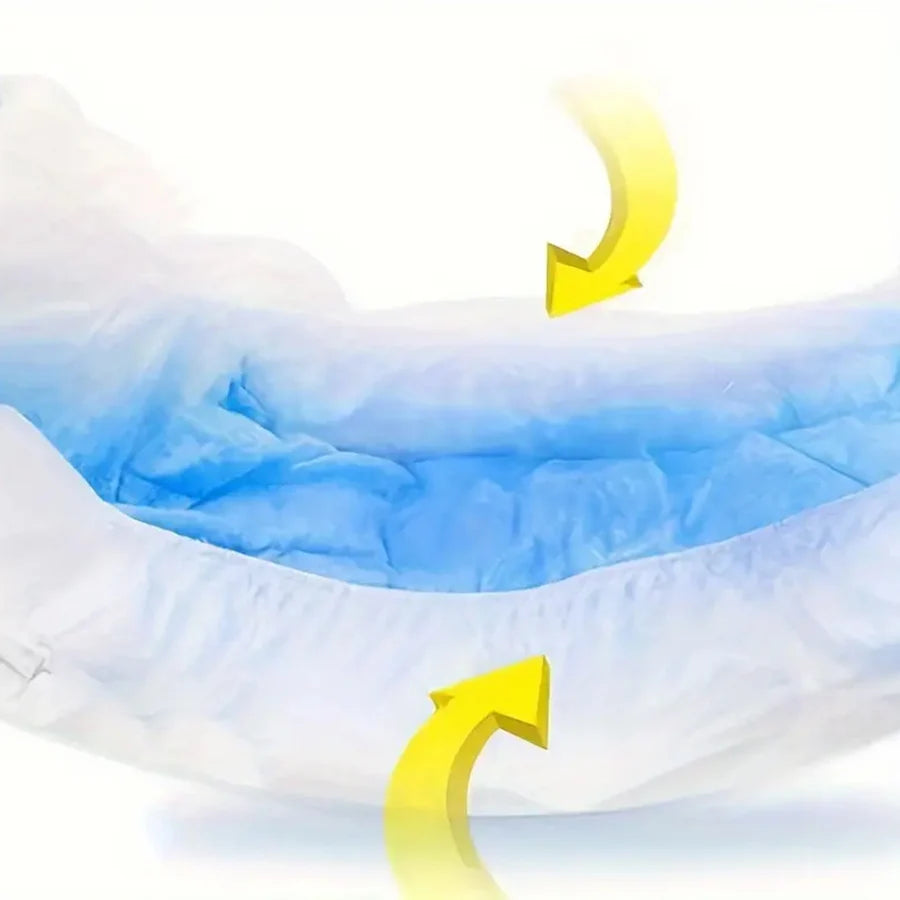 10pcs Absorbent Adult Diaper Disposable Nursing Pad Protective Underwear Incontinence Postpartum For Women Man Patients Elderly