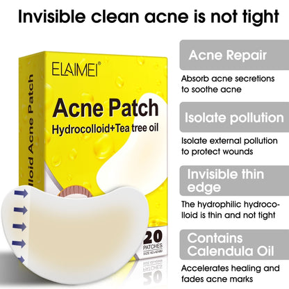 20 Patches Acne Patch Pimple Patches Blemish Protective Cover Absorbing Spot