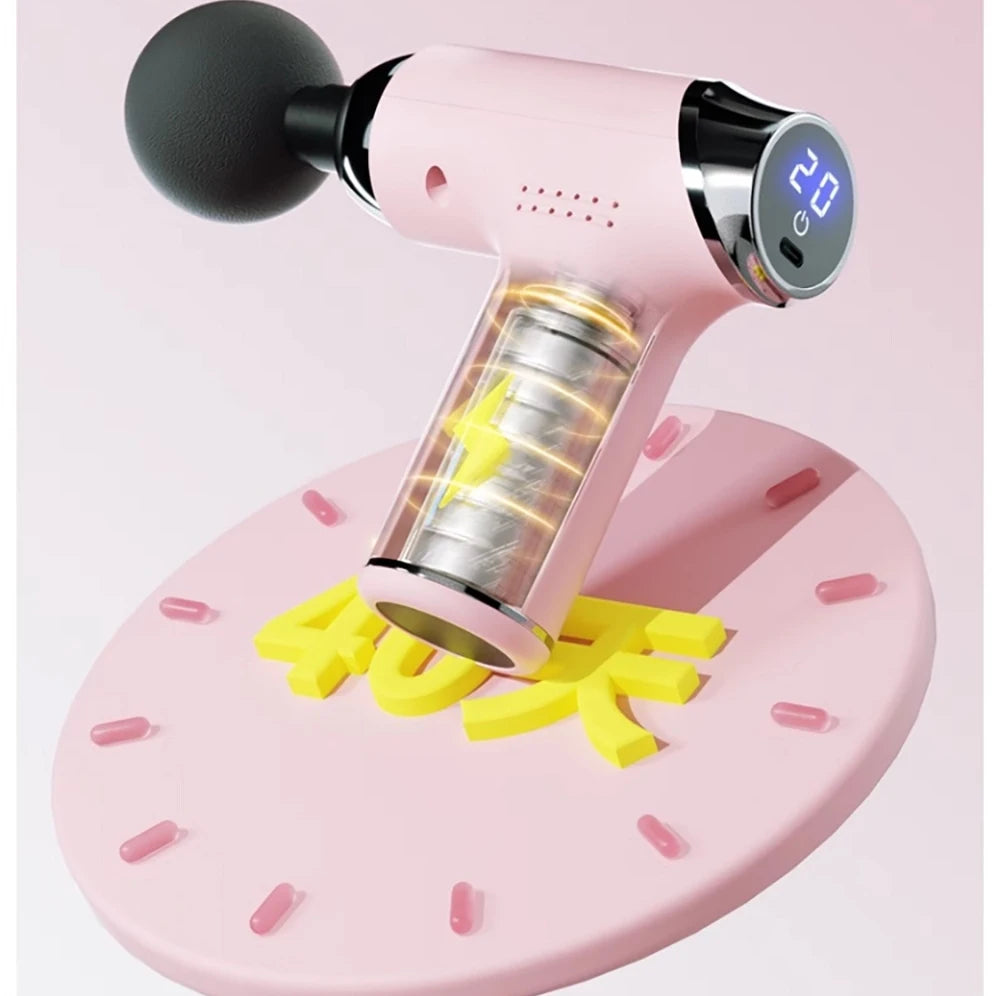 Mini Massage Gun Deep Tissue Muscle Relief Electric Portable for Home Gym Sports Recovery Rechargeable Tool