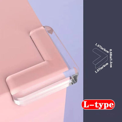 Furniture corner protector, corner and edge safety protection pad, transparent protection, used for corner furniture (L-shaped)