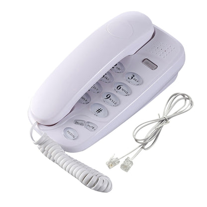 Wall Mounted Phone Fixed Landline Desktop Telephones with Call Light, Mute, and Redial Function Clear Sound 96BA