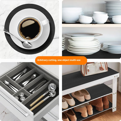 Silicone Refrigerator Liner Square Drawer Mat anti-slip Anti-mildew Refrigerator Compartment Protection Cuttable Mat