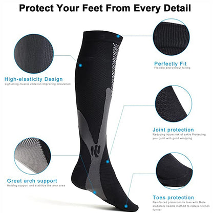 BraceTop 1 Pair Sports Stockings Compression Golf Sport Socks Medical Nursing Stockings Prevent Varicose Veins Socks Rugby Socks