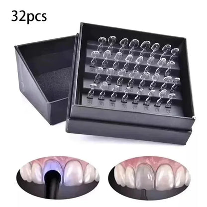32pcs/set Dental Mould Kit For Composite Resin Veneers Light Cure Filling Anterior Front Teeth Tooth Whitening Dental Lab Tools