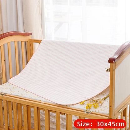 Diaper Changing Pad Changing Mat Covers Washable Waterproof Nappy Newborn Reusable Infant Cotton Urinal Mat Breathable Baby