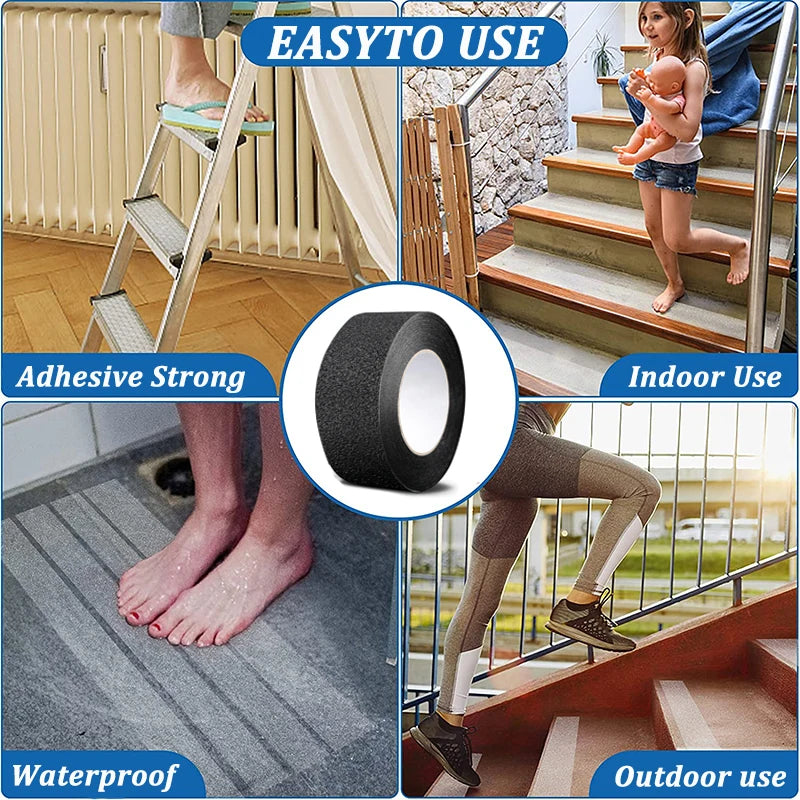 Floor Non Slip Tape Bathroom Stairs High Friction Safety Anti-slip Tape Outdoor Indoor Skate Stickers Bathtub Anti Slip Adhesive