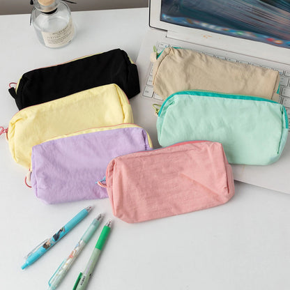 Pencil Case Pouch Bag School Supplies for Girls, Cute Pen Case, Simple Large Big Capacity Zipper Stationery Bag