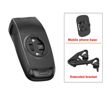 Bicycle lights & horns & Garmin computer stand 3in1, stacked BIKE computer base computer stand cycling code watch base headlighg