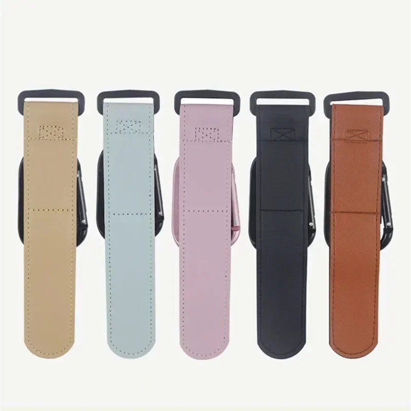 1/2pcs Baby Stroller Hooks Portable Infant Carriage Hook Multifunctional Leather Aluminum Alloy Hook Stroller Accessories