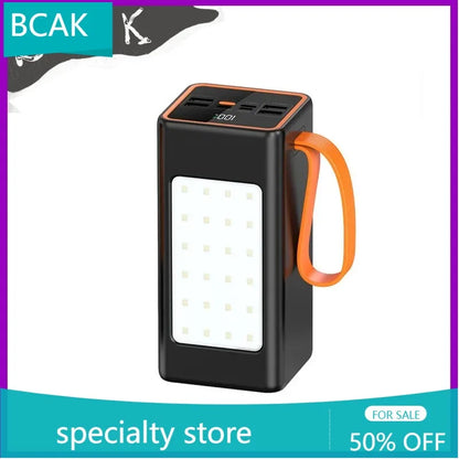 BCAK /Hot  style  500000mah 100000mah 200000mah 300000mah Upgraded Version Super power bank fast charge with LED Large Capacity