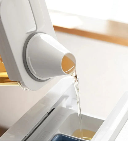 Detergent Dispenser Refillable Laundry Detergent Dispenser Empty Powder Tank Softener Bleach Storage Container with Scale