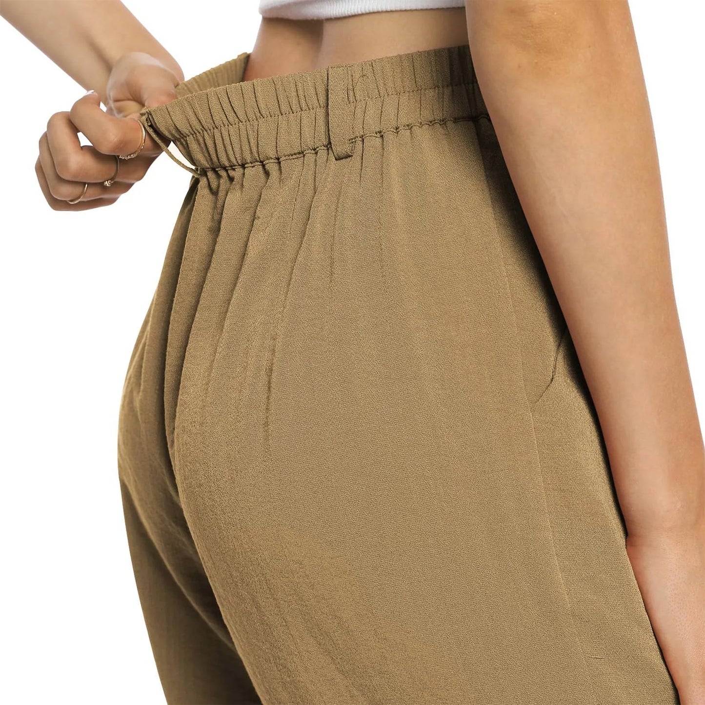 Womens Casual Wide Leg Pants High Waisted Button Down Straight Long Trousers Palazzo Pants Elegant Woman Flared Pants Youthful