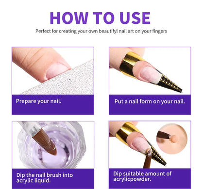 Limegirl Large Capacity Nail Acrylic Liquid Monomer Crystal 40/70/120/240ml for Nails Art DIY Acrylic Powder Liquid Manicure