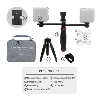 LED Dental Treatment Light Brightness Adjustable Oral Filling Flash Light Cell Phone Photography Lamp Dentistry Equipment