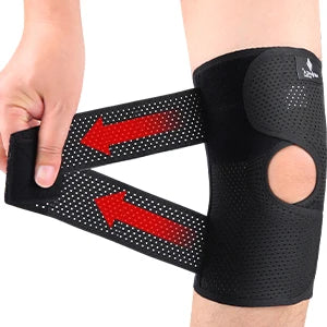 Breathable Knee Pads Support with Side Stabilizers for Men and Women Meniscal Tear Knee Pain ACL MCL Arthritis Injuries Recovery