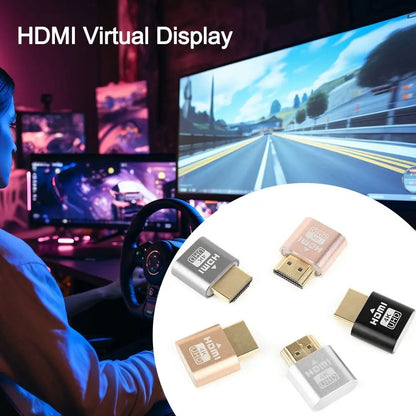 New 4K TV Streaming Device with Lights Dummy Plug Streaming Media Player HDMI-compatible Virtualizer