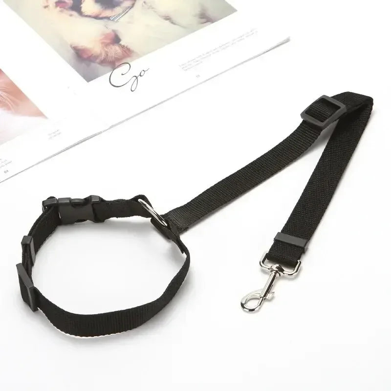 Adjustable Safety Car Seat Belt Harness for Cat and Dog, Universal Practical Puppy Seat - belt Travel Clip Strap Leads