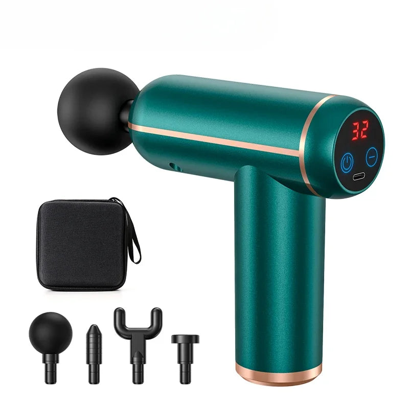 NEW Massage Gun Portable Percussion Pistol Massager For Body Neck Deep Tissue Muscle Relaxation Gout Pain Relief Fitness