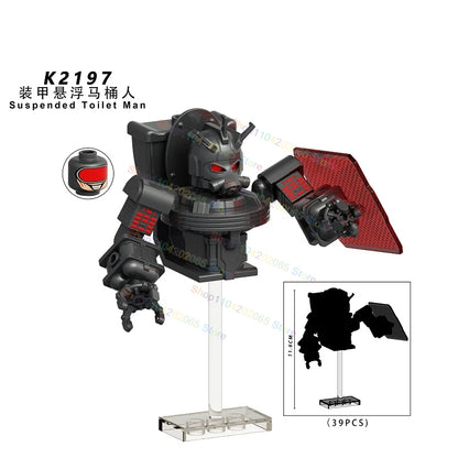 Hot Game Building Blocks Skibidi Toilet Accessories TV Monitor Cameraman Speakman Figures Toys KDL829 KDL826 KDL828