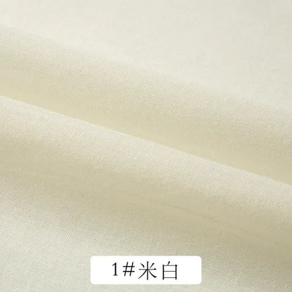 Cotton Summer Solid Color Clothing Lining Cloth White Cotton Dress Mesh Cotton Clothes Lining Fabric