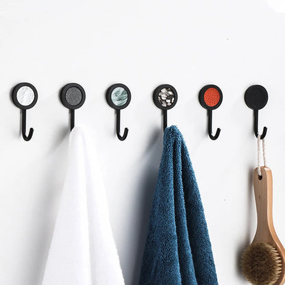 Gold Robe Hook Space Aluminum Wall Mounted Adhesive Hat Key Hooks Coat Towel Holder Home Decor For Kitchen Bathroom Hardware