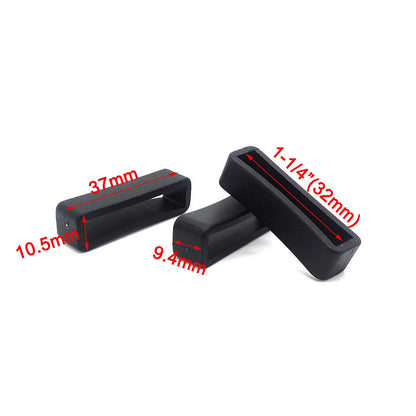 10 Pcs/Pack Plastic Belt Loop Keeper Square Loop Buckles Belt Harness Backpack Straps