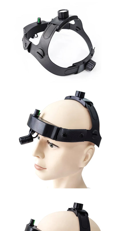 LED headlight for Dental Loupes ENT Medical High Intensity Headlamp Wireless Operation Build in Battery Helmet Lamp