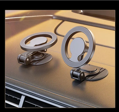 Magnetic Car Phone Holder All-Metal 1040° Rotation Cell Phone Stand For Magsafe iPhone 16 15 14 13 12 Pro Max Dashboard Mount