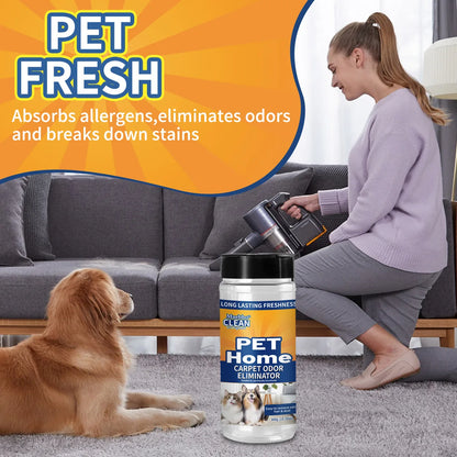 Carpet Deodorizing Powder Powerful Pet Smell Eliminator & Urine Odor Dust Remover Refresher for Home Carpet Cleaning Accessories