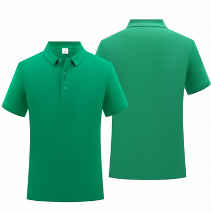 100% Cotton Solid Color Polo Shirt Casual Short Sleeve Lapel Men's Shirt Fashion Apparel 9 Color Polo Shirt