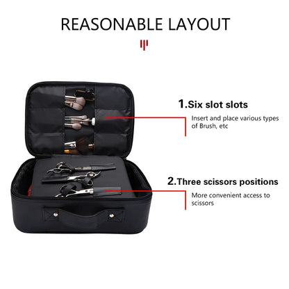 Skin Hair Scissor Salon Tool Bag Professional Barber Hairdressing Tools Large Capacity Waterproof Storage Box Portable Suitcase
