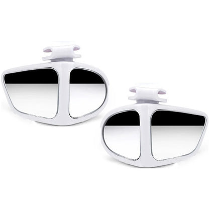 2Pcs Car Rearview Mirrors 360° Blind Spot Mirror Adjustable Rotatable Convex Wide-angle Clear Rearview Safety Mirror Accessories