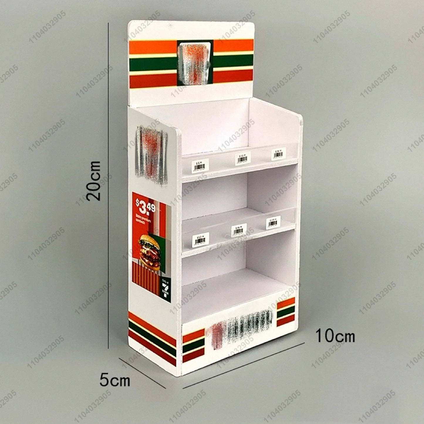 Miniature Shop Furniture Fridge Freezer Shelf Cool Drink Food Items Toy Mini Handcraft Dollhouse Simulation Scenario Display