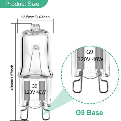 Hot 40W G9 Oven Light High Temperature Resistant Halogen Bulb Lamp For Refrigerators Ovens Fans