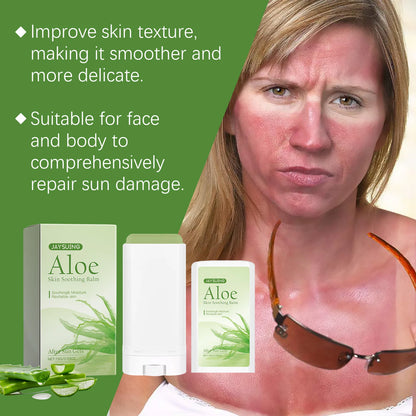 Aloe Vera Balm Face Moisturizing Refreshing Relieve Redness Burning Restore Sunburn Repairing Sun Damage Soothing Skincare Stick