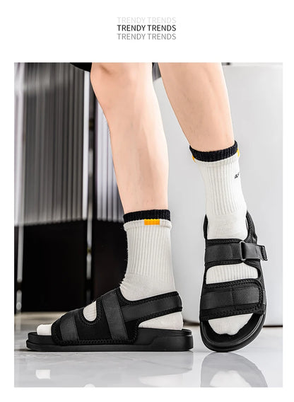 Sandals for men summer breathable cooldown men's outdoor sports leisure soft sole anti slip water wading outdoor beach shoes