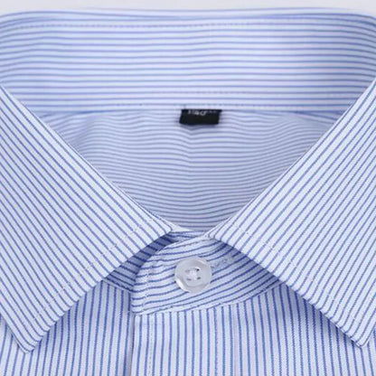 Men's short-sleeved shirt casual non-ironing anti-wrinkle spring summer shirt top high-quality slim-fit formal wear to work