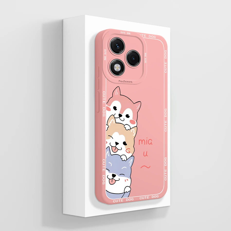 For Honor 400 Lite Case Simple Butterfly Soft Liquid Silicone Full Protection Back Cover For Honor 400Lite 5G Phone Protectors