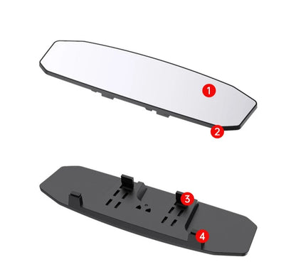 Shunwei car wide field rearview mirror reflector car reversing mirror borderless wide-angle curved mirror baby mirror