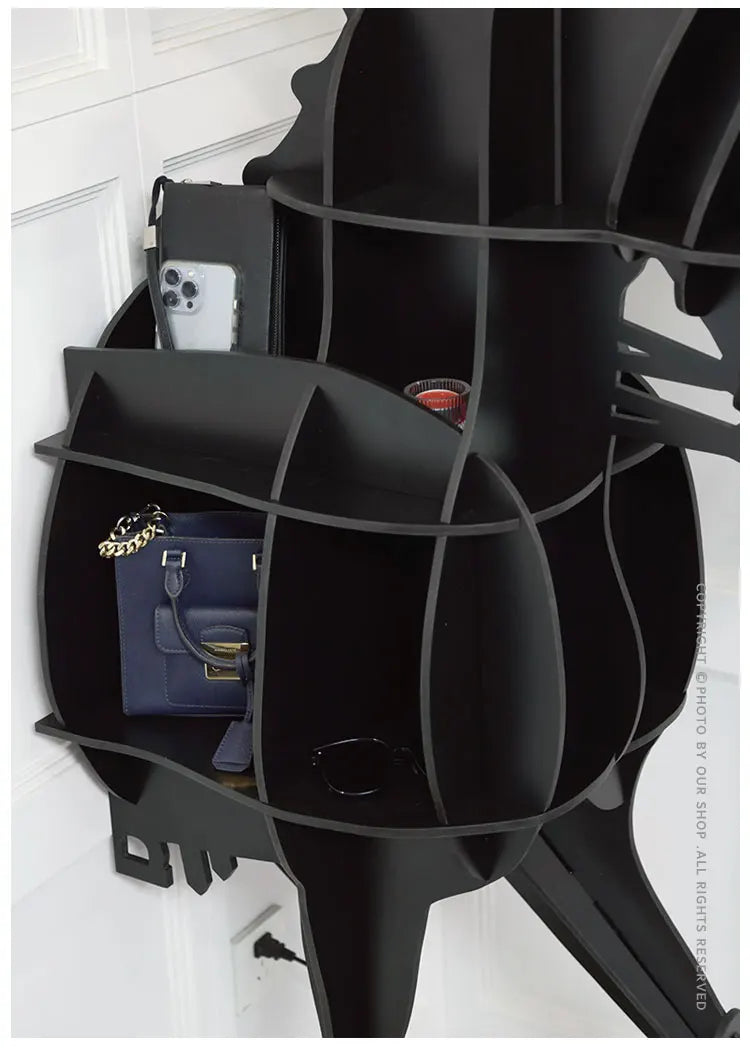 Organizer Living Room Cabinets Open Shelves Light Accent Modern Display Cabinet Storage Wall Luxury Vitrina Home Furniture