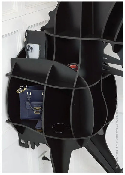 Organizer Living Room Cabinets Open Shelves Light Accent Modern Display Cabinet Storage Wall Luxury Vitrina Home Furniture