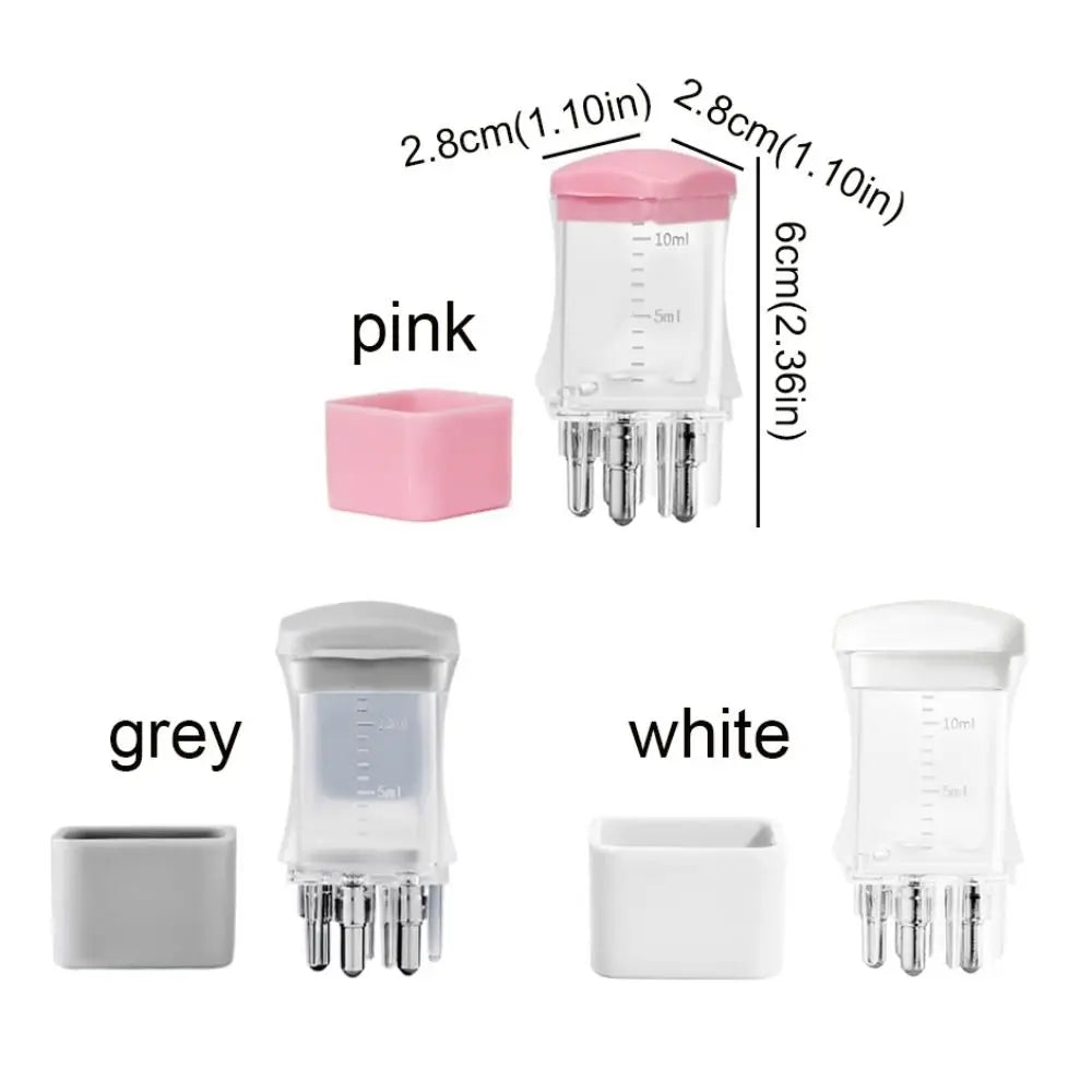 Plastic Scalp Applicator Portable Mini 10ML Hair Roots Massager with Scale Hair Head Massager Serum Oil Apply