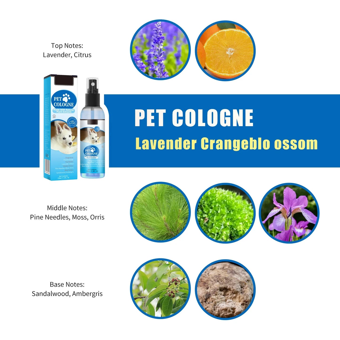 Pet Odor Eliminator Spray Dog Liquid Fragrance Body Odor Removal Smell Great Long Lasting Clean Deodorant Cat Liquid Perfumes