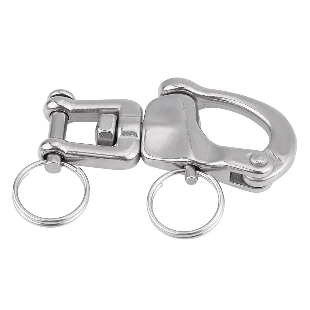 Boat Parts Swivel Shackle Sailboat Sailing Silver Spare Parts Spring Hand Drawn 316 Stainless Steel Accessories