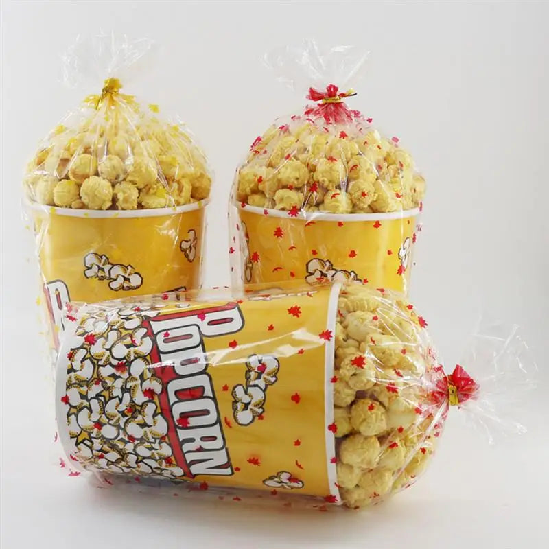 10Pcs Popcorn Bucket Snack Cup Party Favor Container Movie Night Treat Box Plastic Dinnerware Set Candy Holder Kids Supplies