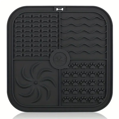 Silicone Slow Feeder Mat Pet Lick Pet Slow Food Plate Bathing Distraction Silicone Dog Sucker Food Training Dog Feeder Supplies