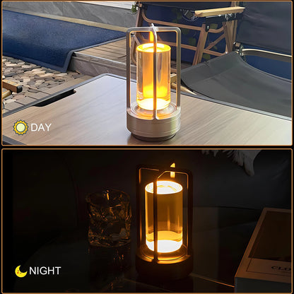 Led Touch Night Table Lamp Aluminium Light Rechargeable Cordless Home Lights Bedroom Desk Restaurant-creative Reading Decorative